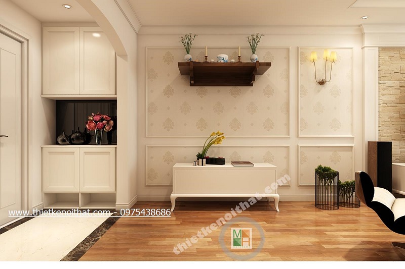 Mẫu bàn thờ treo tường chung cư cao cấp với kích thước phong thủy, chuẩn lỗ ban mang đến vận may, sức khỏe,tiền bạc cho gia chủ bàn thờ treo tường đẹp