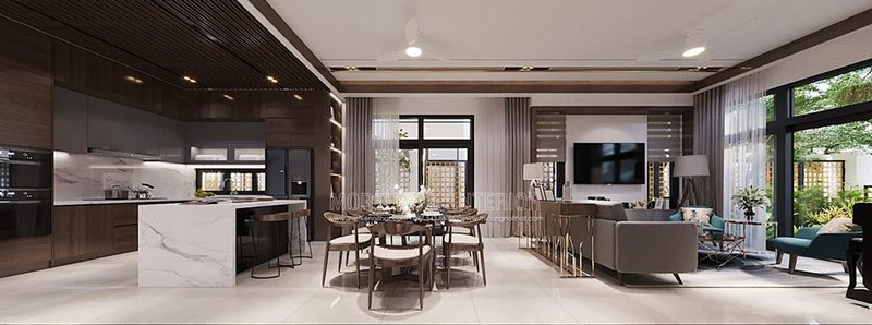 Thiết kế nội thất hiện đại cho biệt thự Starlakr Tây Hồ Hà Nội